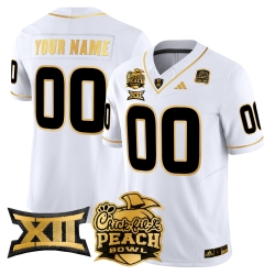 Men Women Youth Arizona State Sun Devils 2025 Peach Bowl Gold Vapor Limited Custom Jersey All Stitched White Gold