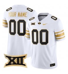 Men Women Youth BYU Cougars 2024 Gold Vapor Limited Custom Jersey All Stitched White Gold