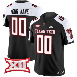Men Women Youth Texas Tech Red Raiders 2024 Vapor Limited Custom Jersey All Stitched Black Alternate
