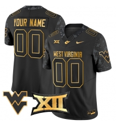 Men Women Youth West Virginia Mountaineers 2024 Gold Vapor Limited Custom Jersey All Stitched Black Gold Men Women Youth West Virginia Mountaineers 2024 Gold Vapor Limited Custom Jersey All Stitched Black Gold