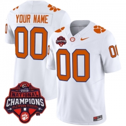 Men Women Youth Clemson Tigers Vapor Limited Custom Jersey All Stitched White