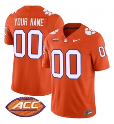 Men Women Youth Clemson Tigers Vapor Limited Custom Jersey V2 All Stitched Orange