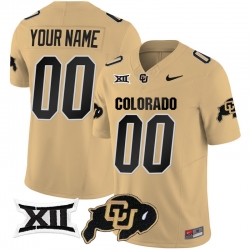 Men Women Youth Colorado Buffaloes Vapor Limited Custom Jersey V2 Big 12 XII Patch All stitched Gold