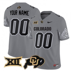 Men Women Youth Colorado Buffaloes Vapor Limited Custom Jersey V3 Big 12 XII Patch All stitched Gray