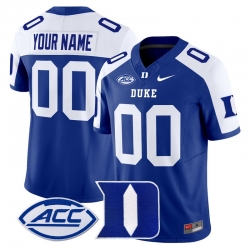 Men Women Youth Duke Blue Devils 2024 Vapor Limited Custom Jersey All Stitched Royal Alternate