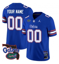 Men Women Youth Florida Gators 2023 Vapor Limited Custom Jersey Florida Map All Stitched Royal