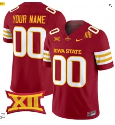 Custom Iowa State Cyclones Jersey Red Custom Iowa State Cyclones Jersey Red