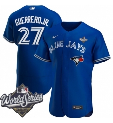 Men Toronto Blue Jays 27 Vladimir Guerrero Jr Men Nike Royal Alternate 2020 Flex Base Player MLB Jersey Men Toronto Blue Jays 27 Vladimir Guerrero Jr Men Nike Royal Alternate 2020 Flex Base Player MLB Jersey