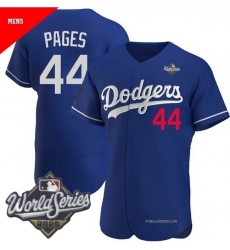 Men Los Angeles Dodgers 44 Andy Pages 2025 World Series Cool Base Stitched Baseball Jersey Blue