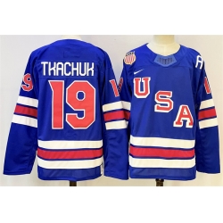 Men USA 19 Matthew Tkachuk Royal 2025 2026 Stitched Jersey