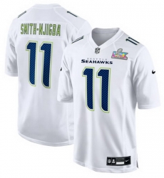Men Seattle Seahawks 11 Jaxon Smith Njigba White 2025 Super Bowl LX Patch Tundra Fashion Stitched Game Jersey Men Seattle Seahawks 11 Jaxon Smith Njigba White 2025 Super Bowl LX Patch Tundra Fashion Stitched Game Jersey