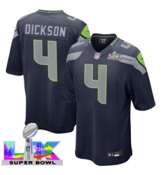 Men Women Youth Seattle Seahawks #4 Michael Dickson 2025 2026 Super Bowl LX F U S E Stitched NFL Jersey Blue