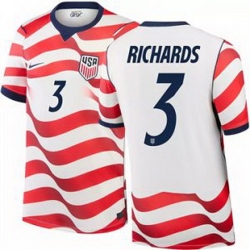 Men 3 Chris Richards USMNT 2026 Home Stadium Replica Jersey 1