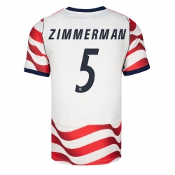 USA 2026 FIFA World Cup Soccer White Jersey Set ( Have Shorts ) Walker Zimmerman #5