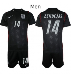 USA FIFA World Cup 2026 Navy Blue Soccer Jersey Alejandro Zendejas #14