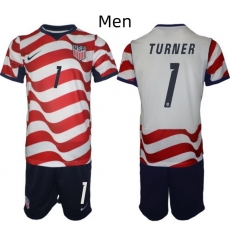 USA FIFA World Cup 2026 Soccer Red Home Jersey Matt Turner #1