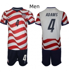 USA FIFA World Cup 2026 Soccer Red Home Jersey Tyler Adams #4 USA FIFA World Cup 2026 Soccer Red Home Jersey Tyler Adams #4