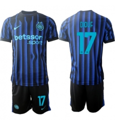 Men Internazionale 2026 Soccer Jerseys BlueBlack #17 DIOUF