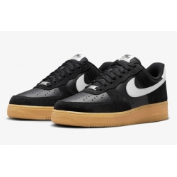 Men Nike Air Force One LV8 Bkack Summit Light Brown Shoes