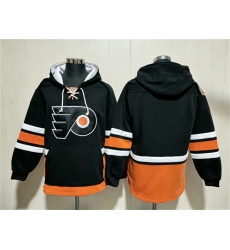Men Philadelphia Flyers Blank Black Ageless Must Have Lace Up Pullover Hoodie Men Philadelphia Flyers Blank Black Ageless Must Have Lace Up Pullover Hoodie
