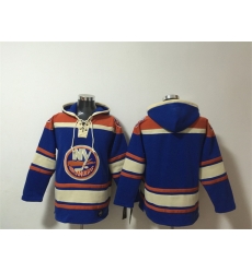 Men New York Islanders Blank Royal Ageless Must Have Lace Up Pullover Hoodie Men New York Islanders Blank Royal Ageless Must Have Lace Up Pullover Hoodie
