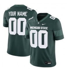 Men Michigan State Spartans ACTIVE PLAYER Custom Green Vapor Limited Stitched Football Jersey Men Michigan State Spartans ACTIVE PLAYER Custom Green Vapor Limited Stitched Football Jersey