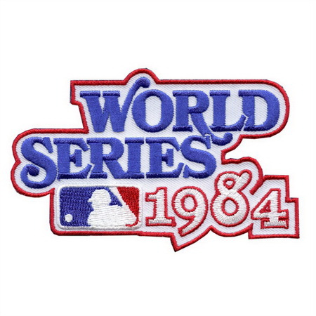 Women 1984 MLB World Series Logo Jersey Patch San Diego Padres vs. Detroit Tigers Biaog