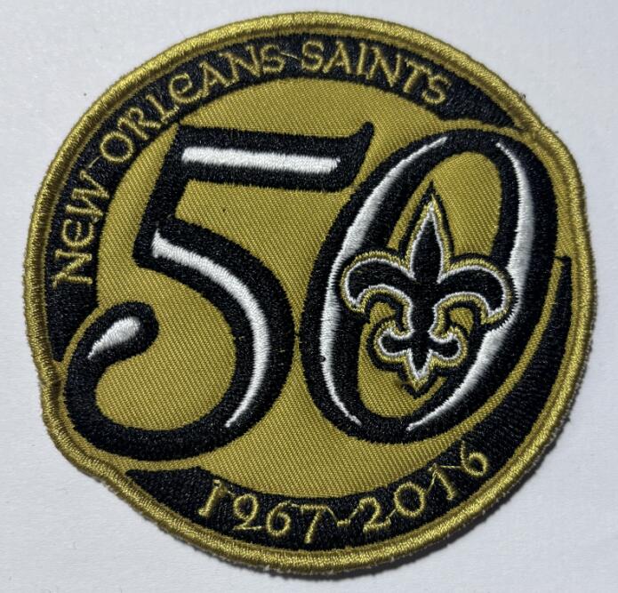 Saints 50 Anniversary Patch Biaog